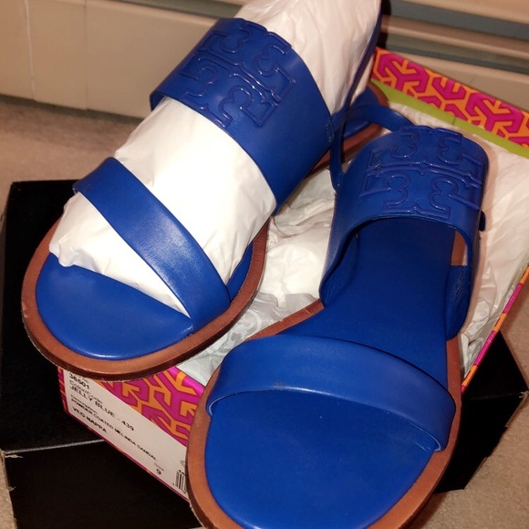 Tory Burch Jelly Blue sandals size 9 - Picture 3 of 5